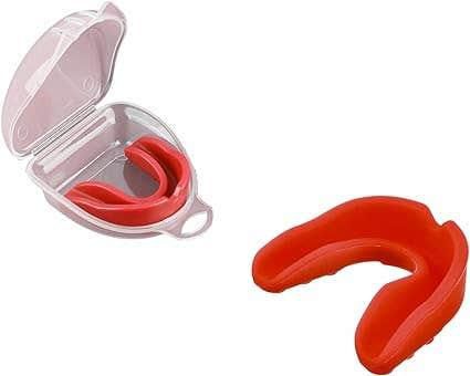 Get Silicone Mouth Guard, With Box For Various Sports - Red with best offers | Raneen.com