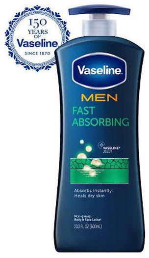 Vaseline Men Fast Absorbing Face And Body Lotion 600ml