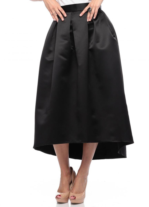Closet London S853G Pleated Skirt for Women - Black, 8 UK