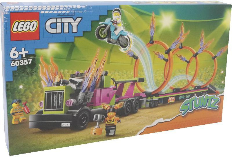 LEGO City Stunt Truck & Ring of Fire Challenge Interlocking Bricks Set
