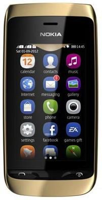 Nokia Asha 308 Gold