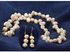 Vera Perla 10K Light Pearls Strand Jewelry Set - 2 Pieces