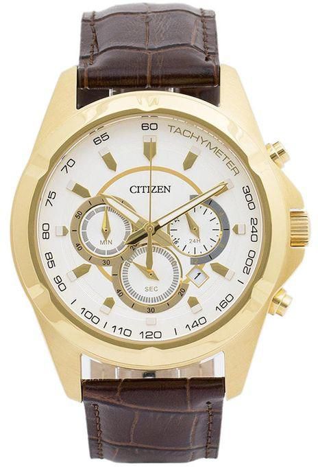 Citizen AN8043-05A Leather Watch - Brown