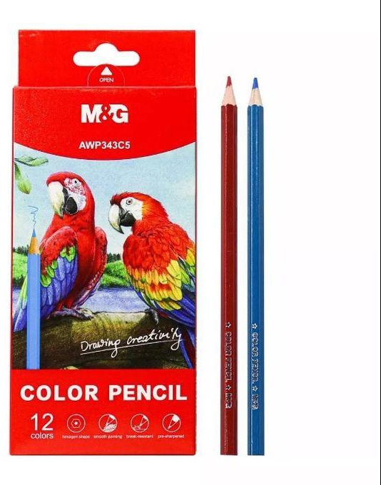 MG Chenguang Colored Pencils - 12 colors - No:AWP343C5