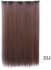 Fashion long straight Hair Extension dark auburn brown 000-6