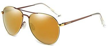 Women's Full Rim Polarized Aviator Sunglasses - Lens Size: 60 mm