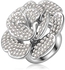 LZESHINE Platinum Plated Austrian Crystal 8USA Ring Ri-HQ0181