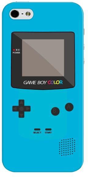 Stylizedd Premium Slim Snap Case Cover Gloss Finish for Apple iPhone SE / 5 / 5S - Gameboy Color - Blue