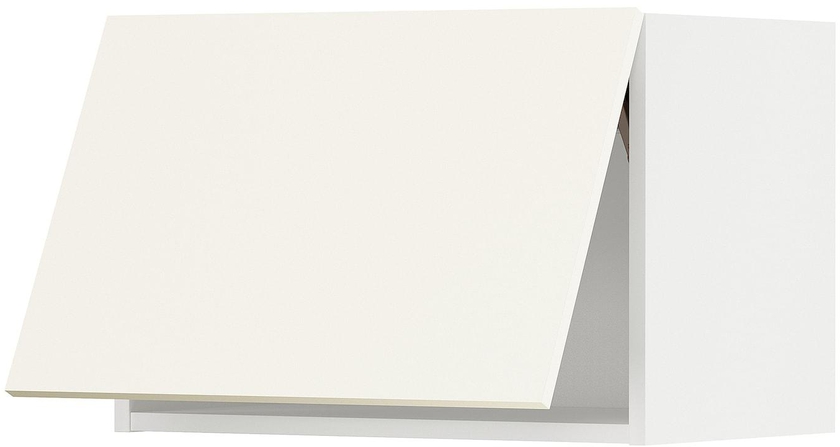 METOD خزانة حائط أفقية مع فتح بالضغط - أبيض/Vallstena أبيض ‎60x40 سم‏