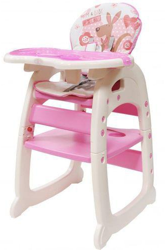 Generic Convertible Baby High Chair/ Feeding Chair - Pink