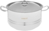 Get Nouval Pot with Lid Stainless Steel , 32 cm - Silver with best offers | Raneen.com