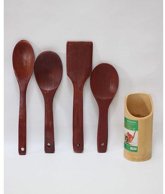 Wooden Spoon Set - 4pcs
