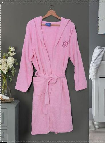 Cotton Hooded Bath Robe Made in Egypt M