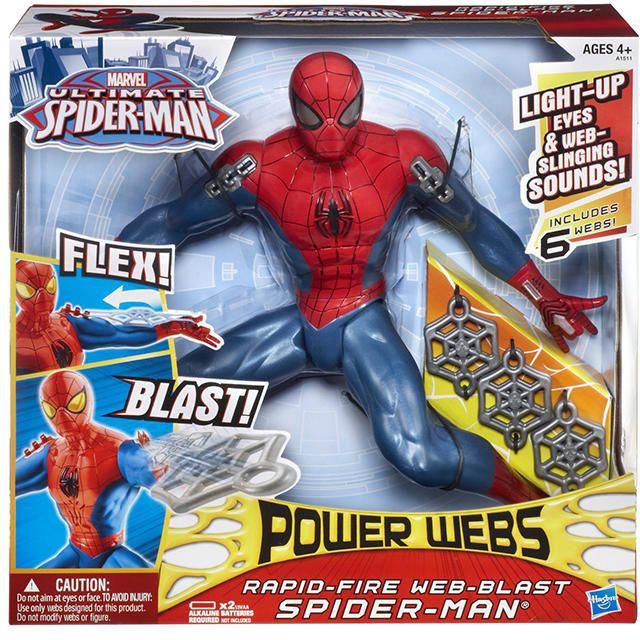 Hasbro Rapid Fire Power Webs Blast Spider-Man