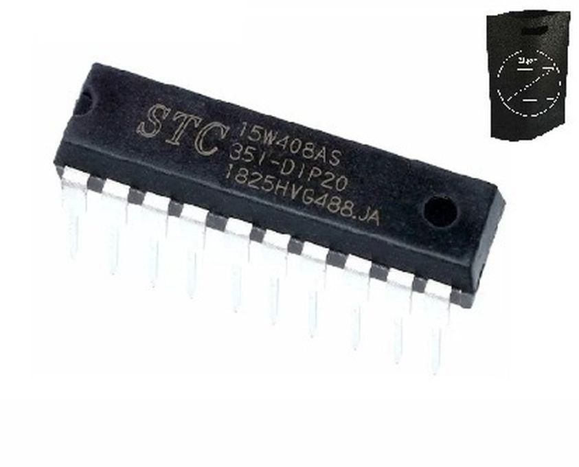 متحكم STC15W408AS ذو 28 سنًا للأنظمة المدمجة + حقيبة زيجور المميزة
