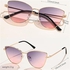 Vintage Cat Eye Sunglasses for Women, Gold Frame, Gradient Lenses UV400