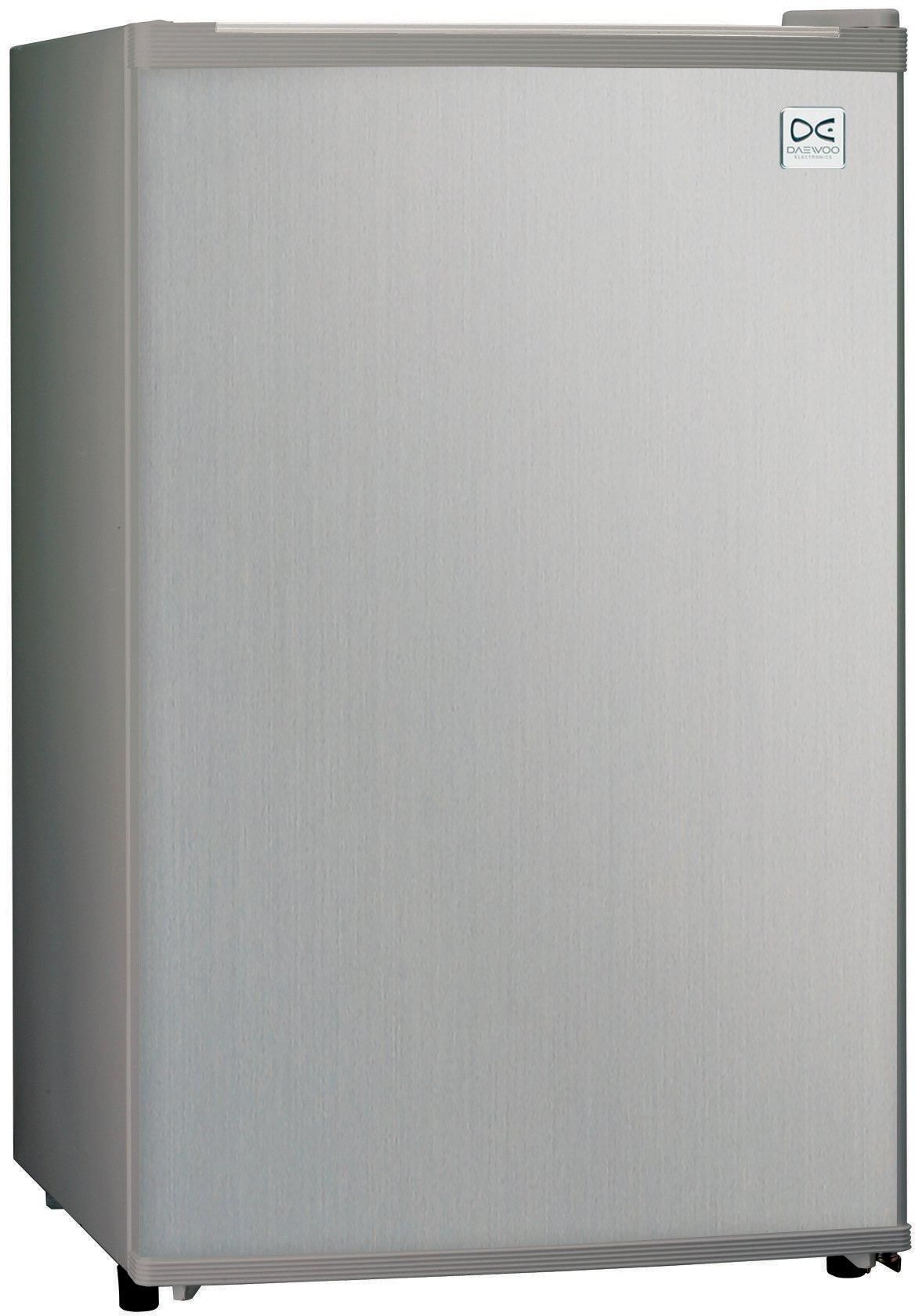 Daewoo Compact Refrigerator 2.7Cu.Ft,2L Bottle Rack, Silver