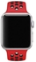 Soft Silicone Sport Strap For Apple Watch Red/Black
