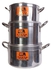Tower Big 3-Pcs Cooking Pot - Tower Gold - Silver