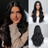 Women's Long Black Wig Made Of Curly Synthetic Hair