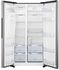 Hisense 696 Liters, 2 Doors Side by Side Refrigerator, Silver - RS696N4IBGU