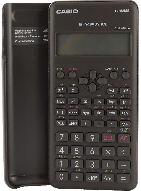 كاسيو fx -‎‎82‎‎MS الطبعة الثانية آلة حاسبة علمية