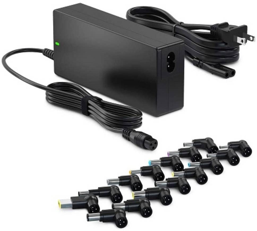 Universal Laptop Adapter Charger Black