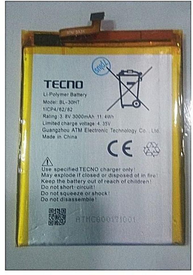 Tecno C8 Battery Bl-30HT - Silver