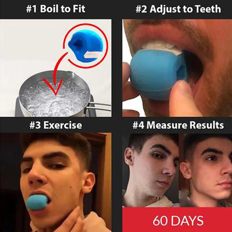 Food-grade Silica Gel JawLine Exercise Ball Muscle Fitness Ball Neck Face Jaw Muscle Training
