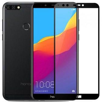 Tempered Glass Screen Protector For Huawei Y9 (2018) Black/Clear