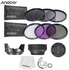Camera Lens Filter Kit Black/Clear/White