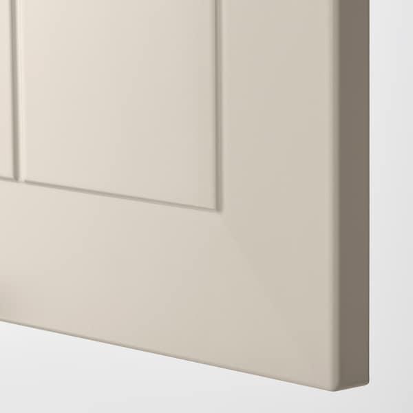 METOD خزانة حائط مع أرفف, أبيض/Stensund بيج, ‎20x80 سم‏ - IKEA