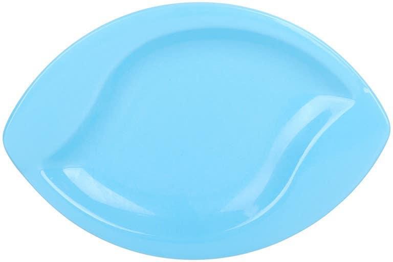 Get Zahra Elmohandes Small Melamine Plate, 22×15 cm - Light Blue with best offers | Raneen.com