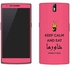Vinyl Skin Decal For OnePlus One Keep Calm And Eat Shawarma (Pink)