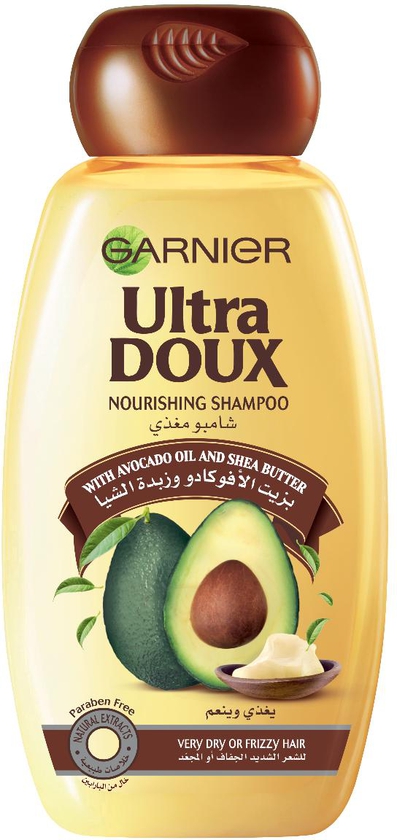 Garnier, Ultra Doux, Shampoo, Hair Nourishing, Avocado Oil & Shea Butter - 600 Ml
