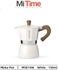 MHW-3BOMBER Espresso Coffee Maker Moka Pot (Black - White)