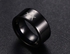 Ring Unisex titanium decorated with geometric symbols G (Size 7) NO.WTR119