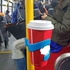 Portable Cup Bottle Holder for Public Transportation