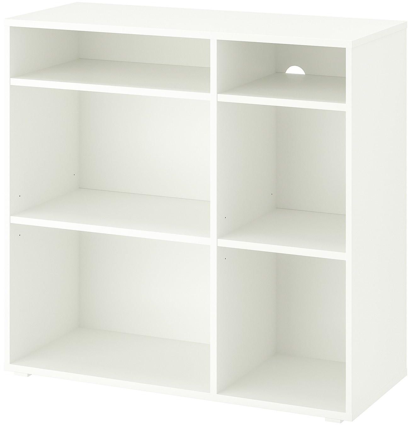 VIHALS Shelving unit with 4 shelves - white 95x37x90 cm