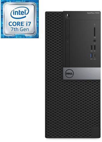 DELL OptiPlex 7050 Mini Tower Desktop - Intel Core I7 - 4GB RAM - 1TB HDD - Intel GPU - DOS