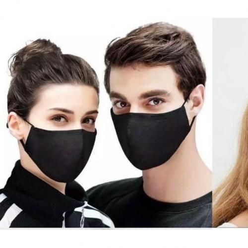 3 Pieces Reusable Nose Masks - Black
