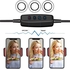 3in1 Live Phone Stand + 3-colour Ring Light + Universal Clip