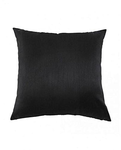 Magideal 45x45cm Fabric Silk-Like Pillow Case Home Decor Sofa Cushion Cover Black