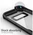 I Paky Galaxy Note 8 Cover- Rubberized - Clear Case - Black