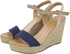Shoes Box Sandals For Women, Size 38 EU, Multi Color, 0598-4 NAVY