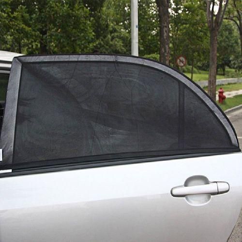 Generic Paired T11724 - M Universal Adjustable Vehicle Door Shade UV Protection Window Shield Car Sun Visor Cover (SIZE M) (Black)