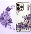 iPhone 13 Pro Max Floral Clear Case Ultra Slim Shockproof Flower Print Transparent Cover Design 2