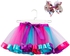 Fashion Children's Mesh Rainbow Tutu Skirt