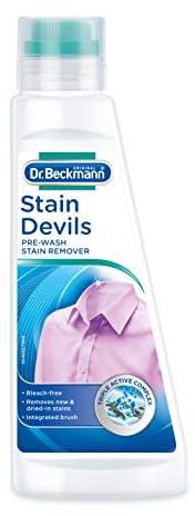 Dr.Beckmann Pre wash Stain/Dirt Remover shampoo with brush for Collar & Cuffs|3x Active formula|Laundry Cleaning Essentials|Powerful cleaning agents for easy wash|Skin friendly-250 ml
