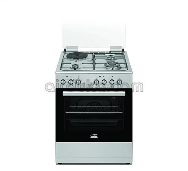 Simfer 6312NEI  Stainless Steel  3 Gas +1 Electric Cooker